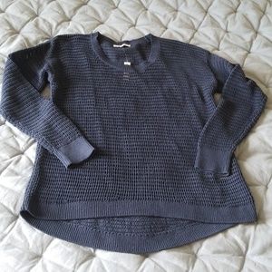Madewell Navy crocheted pullover sweater, M, NWT
